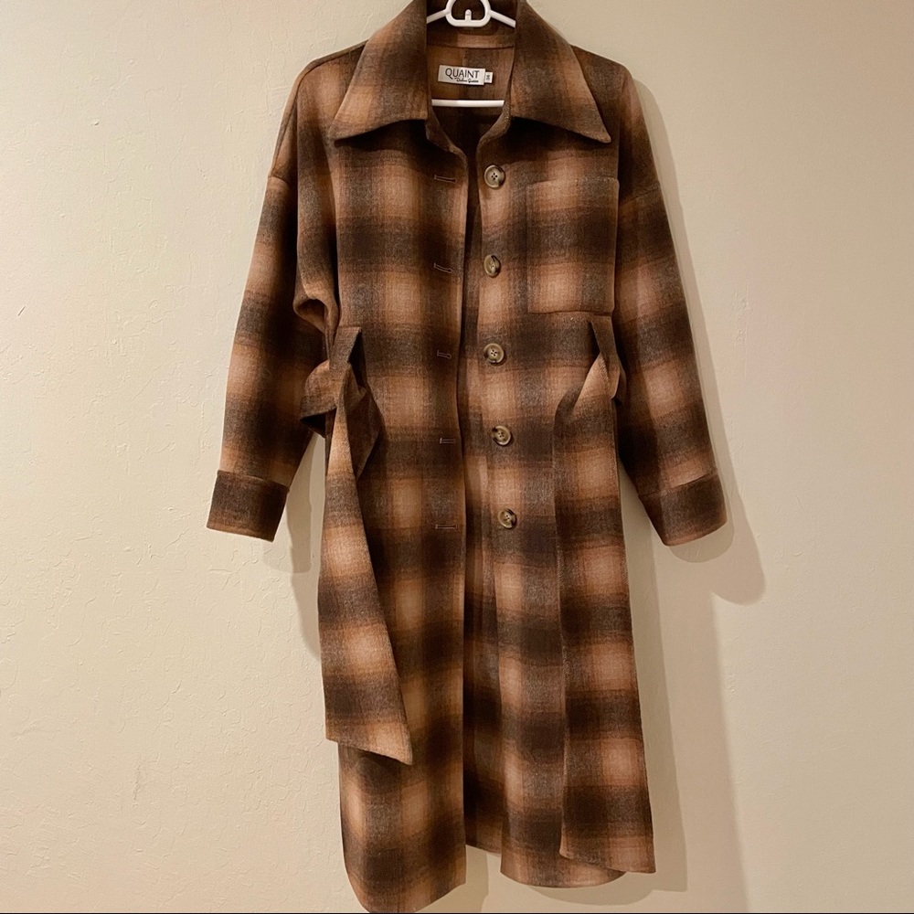 QUAINT checkerboard pattern Coat